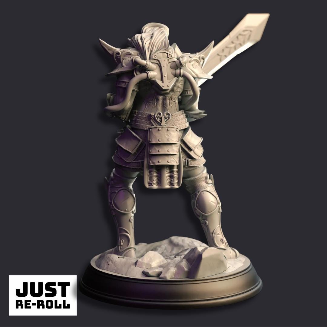 Charys Arcane Barbarian - 3D Printed Barbarian Character Miniature