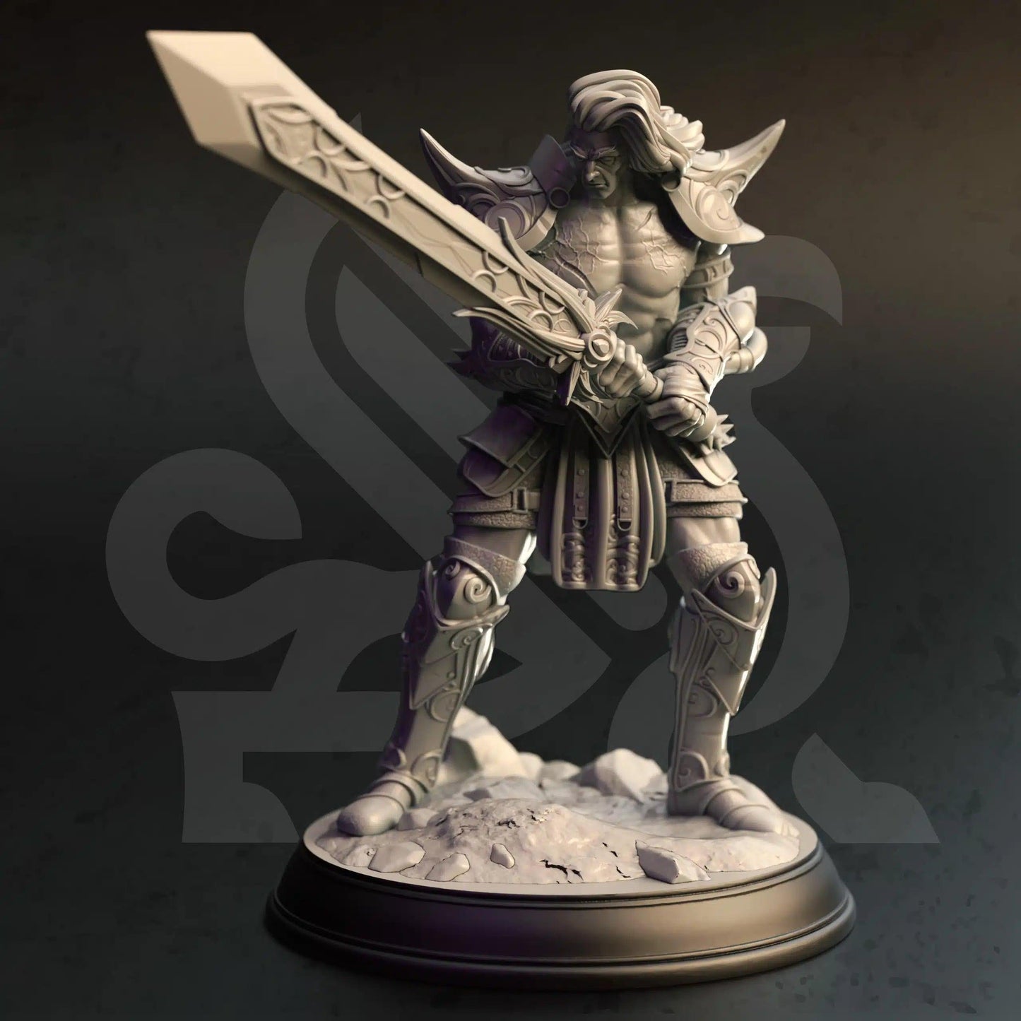 Charys Arcane Barbarian - 3D Printed Barbarian Character Miniature