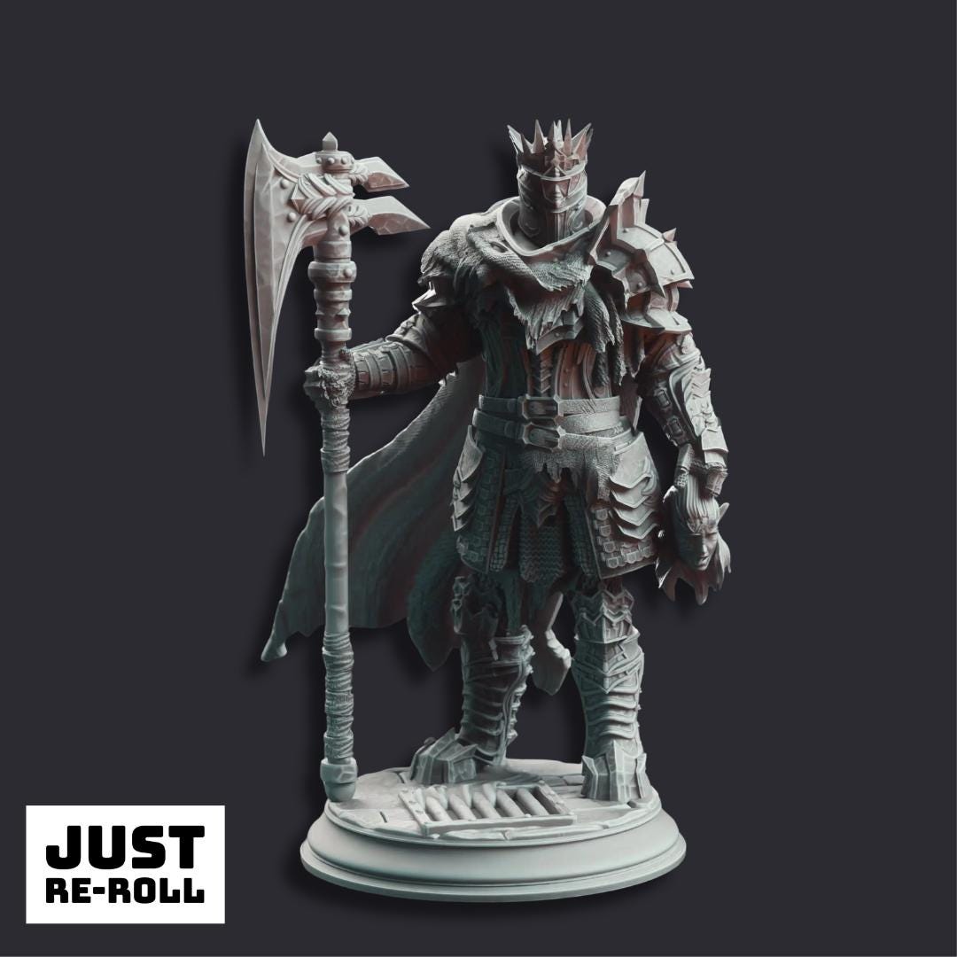 Gerhardt the Unwavering Duke’s Executioner - 3D Printed Barbarian Character Miniature
