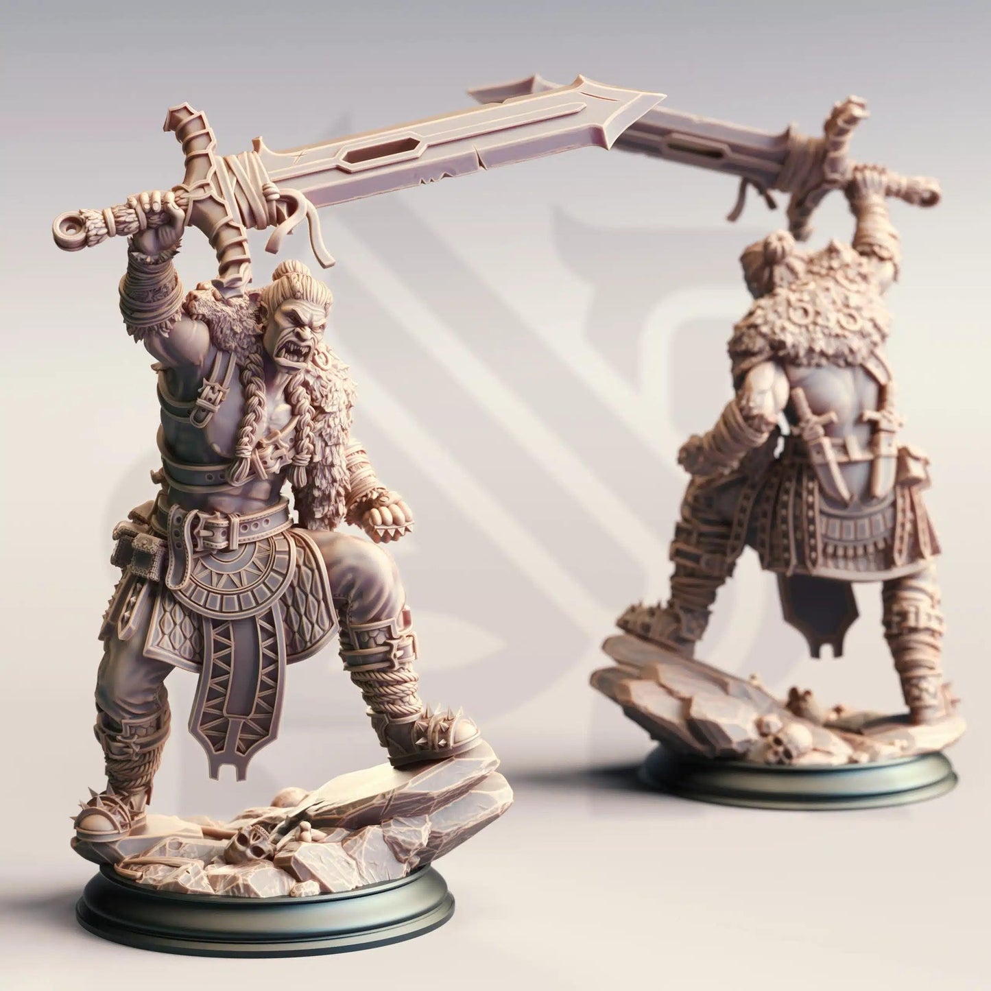 Gorr Spinebreaker The Rage of the South - 3D Printed Barbarian Character Miniature