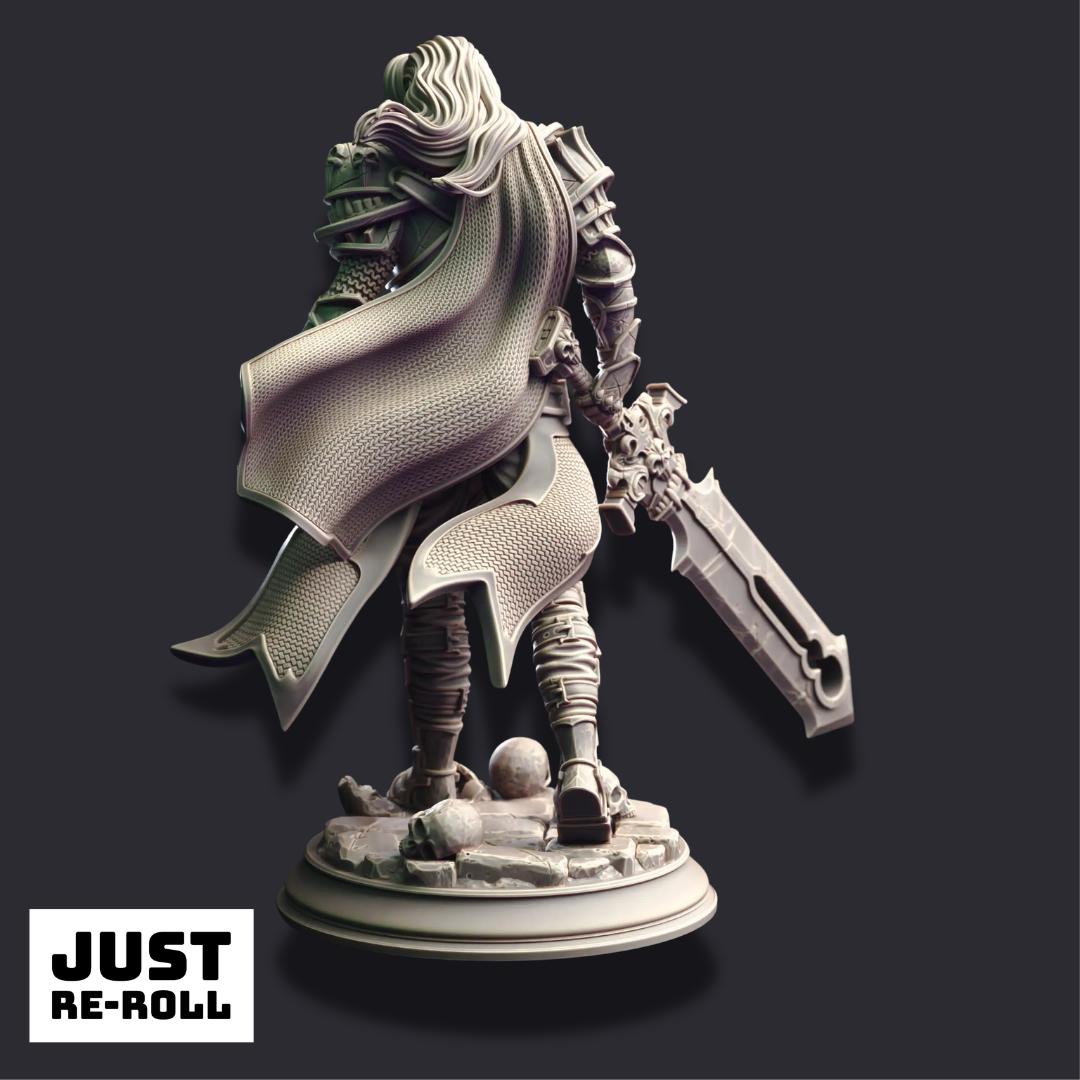 Ser Gaston – Vampire Knight - 3D Printed Fighter Character Miniature
