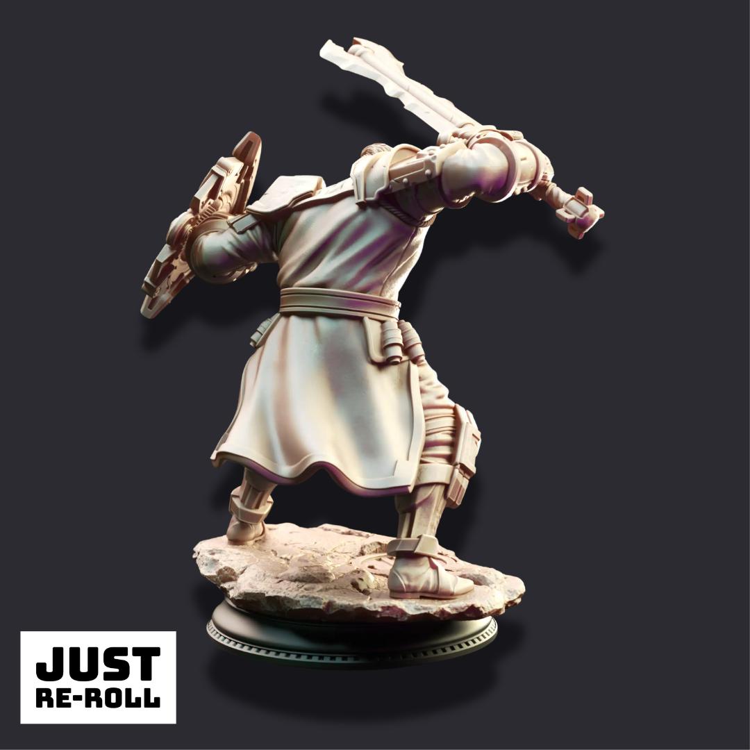 Brandyn Broadoak – Baldurian Enforcer - 3D Printed Artificer Character Miniature
