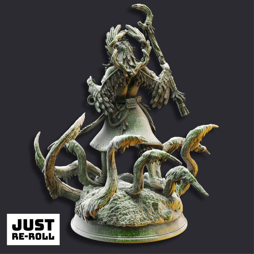 Zarbaeth Arch Druid of the East - 3D Printed Druid Character Miniature