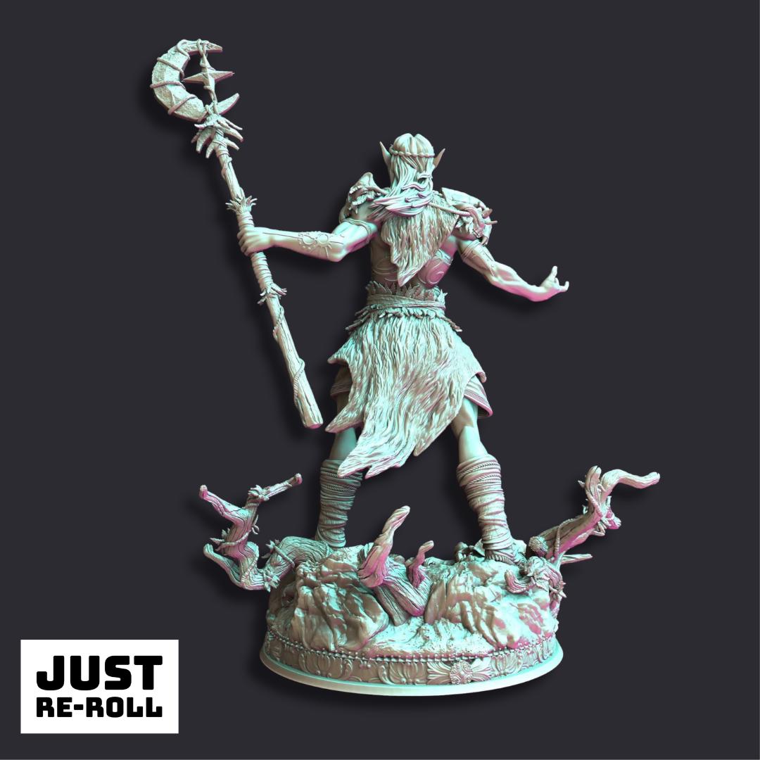 Druid of The Stars Aurelion - 3D Printed Druid Character Miniature