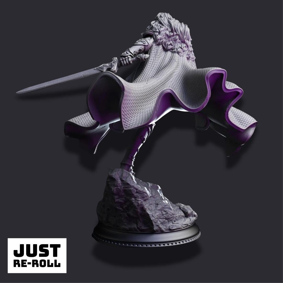 Morgana Lynch – Human Fighter - 3D Printed Fighter Character Miniature