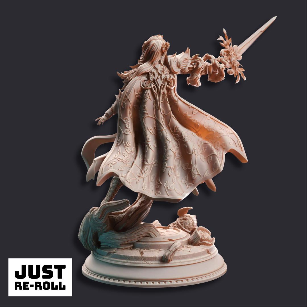 Celathyn Heir of Elven Hope - 3D Printed Druid Character Miniature