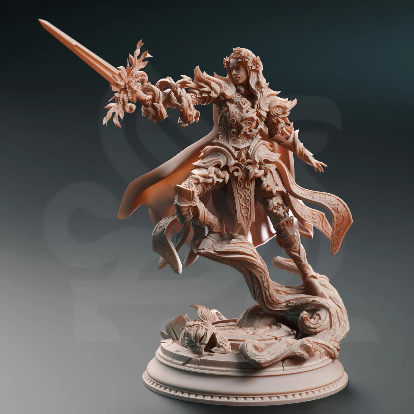Celathyn Heir of Elven Hope - 3D Printed Druid Character Miniature