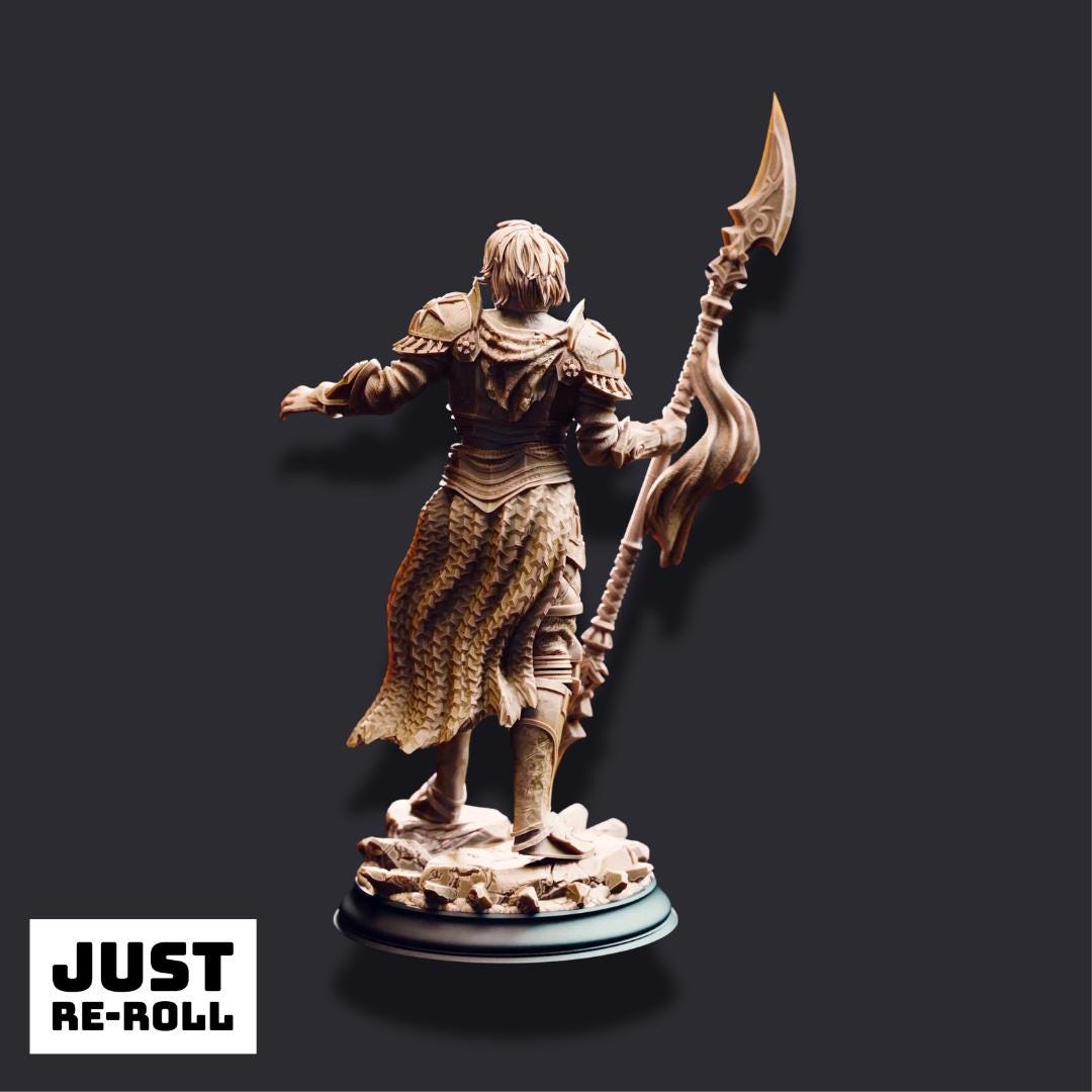 Vendimar Thyran – Dark Sun Paladin - 3D Printed Paladin Character Miniature