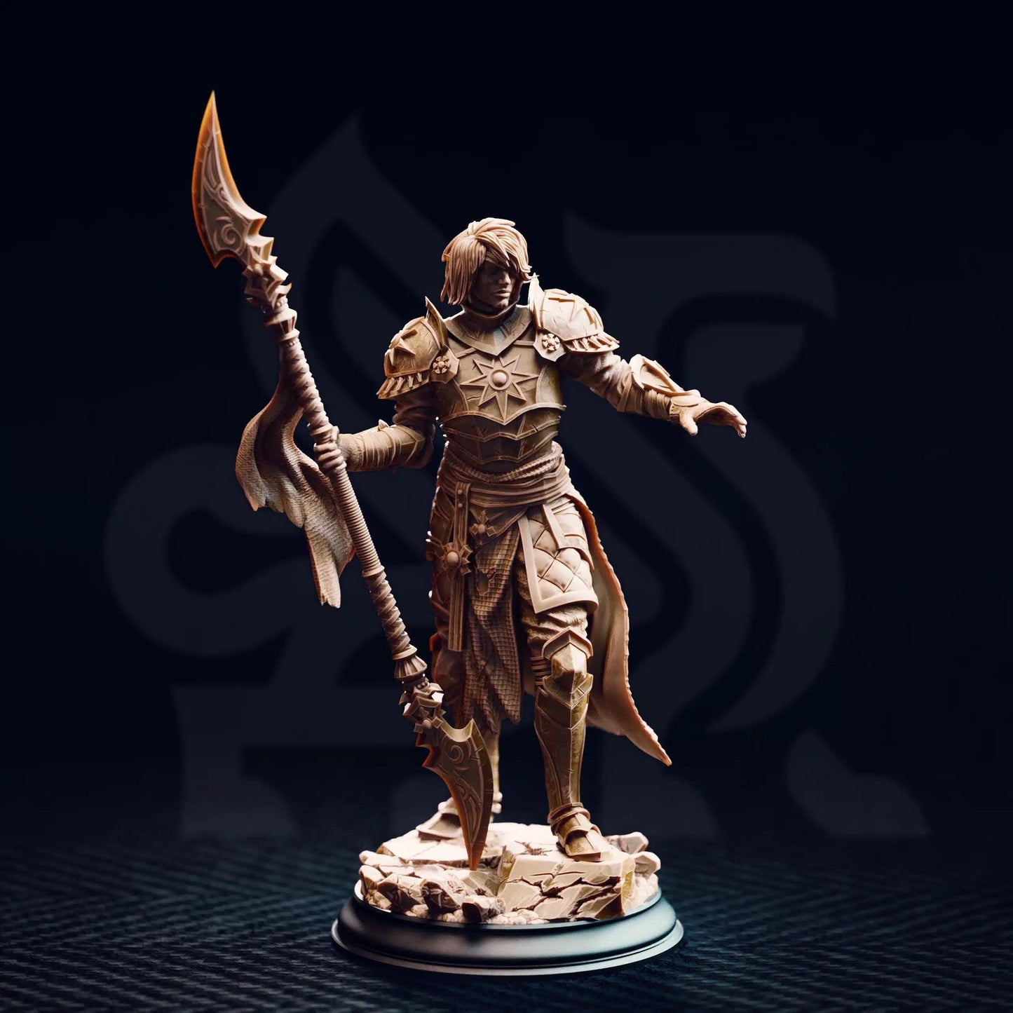 Vendimar Thyran – Dark Sun Paladin - 3D Printed Paladin Character Miniature