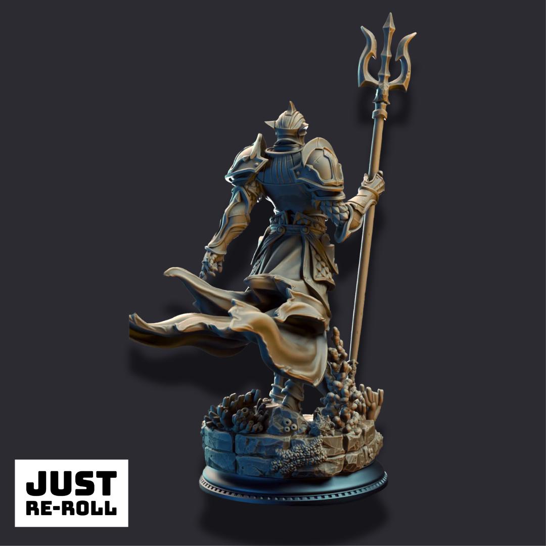 Cylantros Azurius – Paladin of Inderimaethn - 3D Printed Paladin Character Miniature