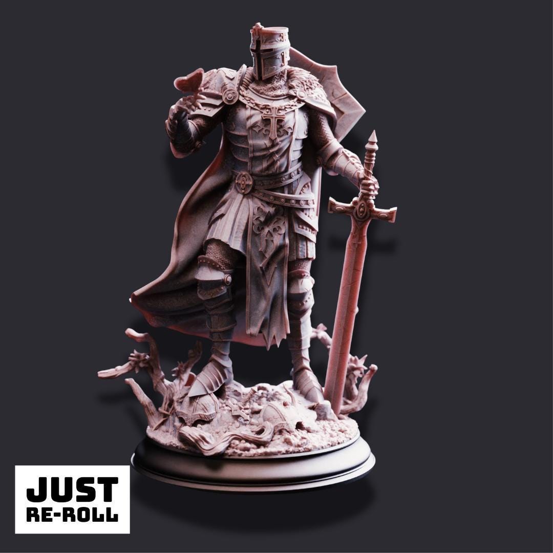 Ser Ludwig – Will of Horauthin - 3D Printed Paladin Character Miniature