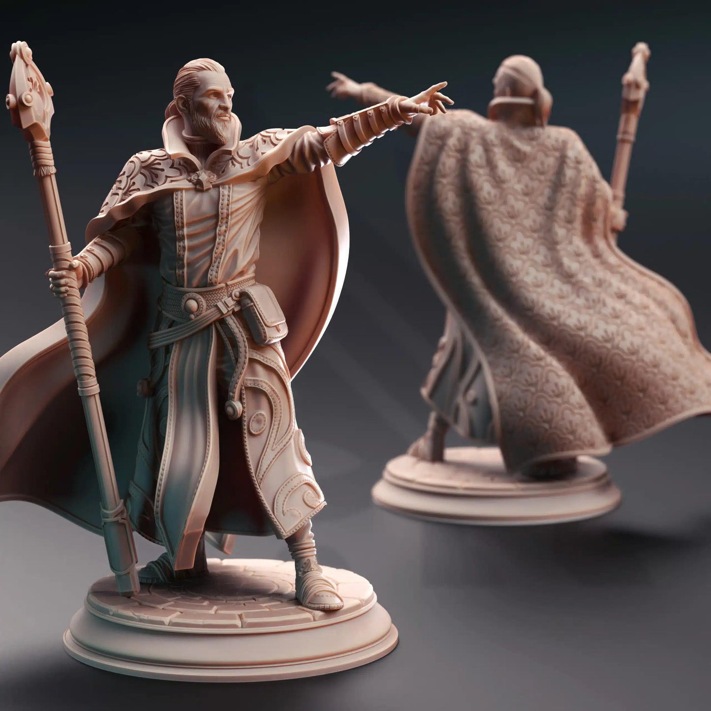 Jonas the Trick – Illusionist Wizard - 3D Printed Wizard Character Miniature