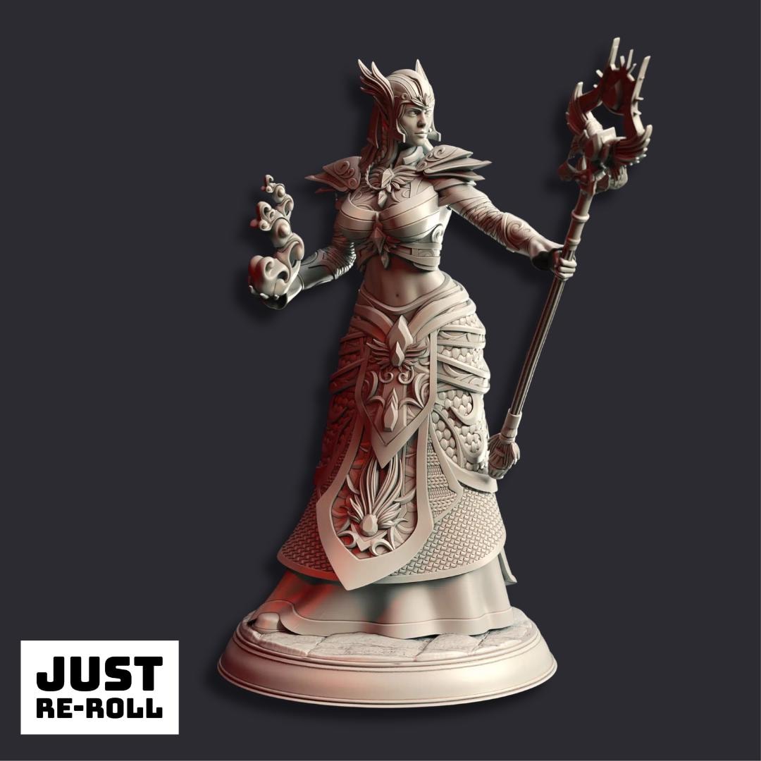 Ferendir Miar – Arch Holder - 3D Printed Wizard Character Miniature