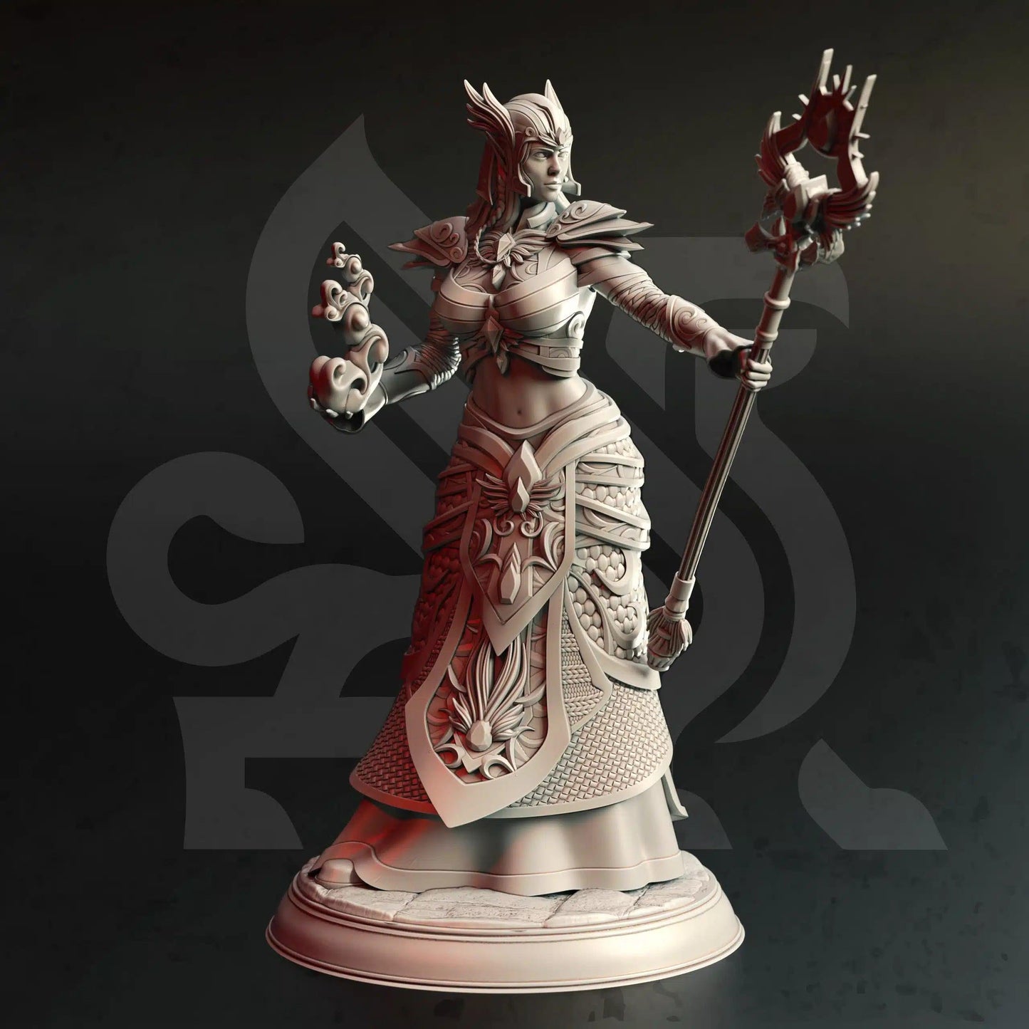 Ferendir Miar – Arch Holder - 3D Printed Wizard Character Miniature
