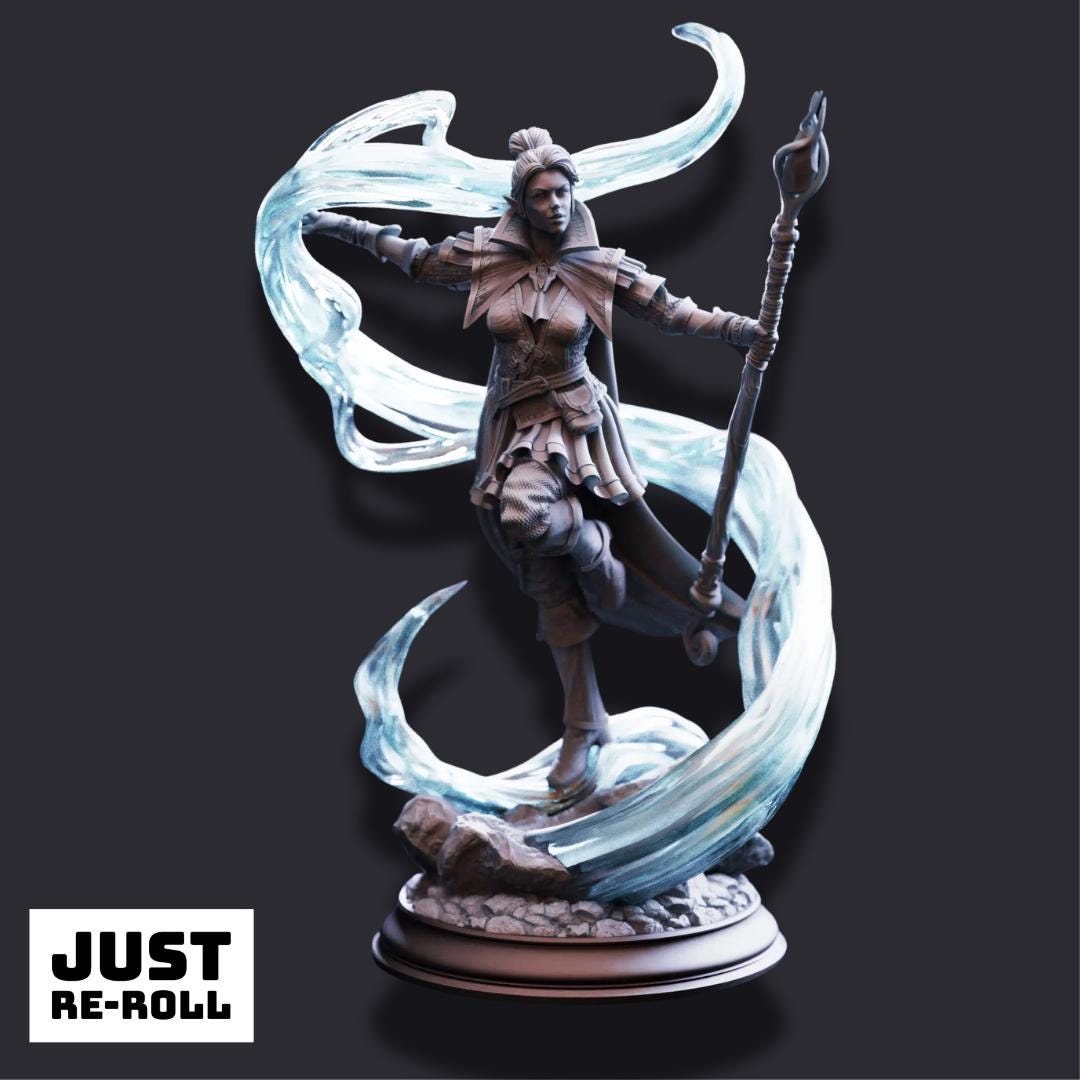 Sergeant Molly Cliffburn – Half-Elf Arcane Constable - 3D Printed Wizard Character Miniature