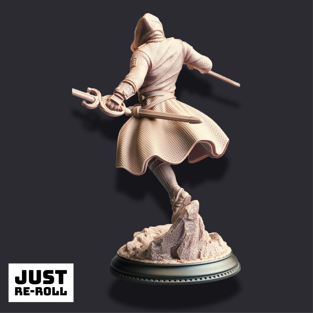 Brutus Valentius – The People’s Blade - 3D Printed Rogue Character Miniature