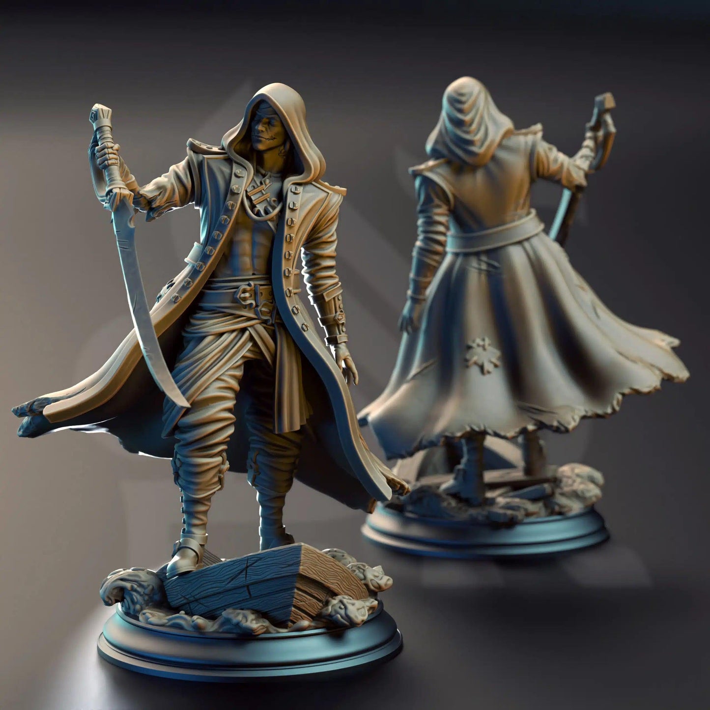 William Jones – Revenant of the Damned Galleon - 3D Printed Rogue Character Miniature