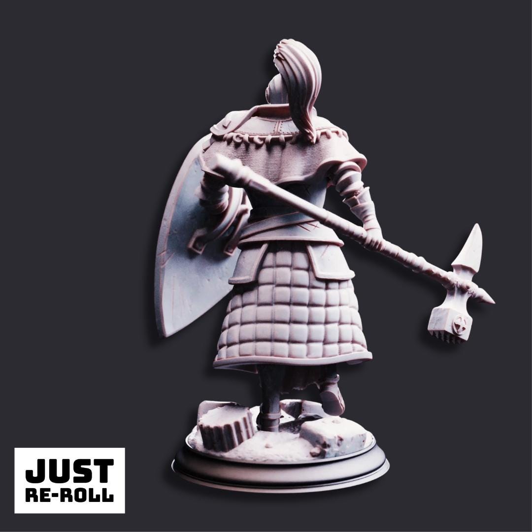 Jeremus of Jochenia Hammer of Horauthin - 3D Printed Cleric Character Miniature