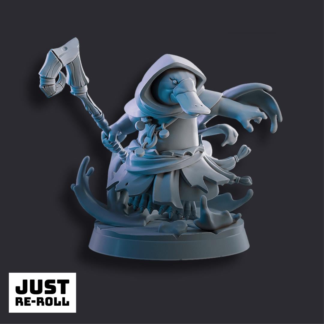 Platypus Tidebinders - 3D Printed Fantasy Platypus Miniatures