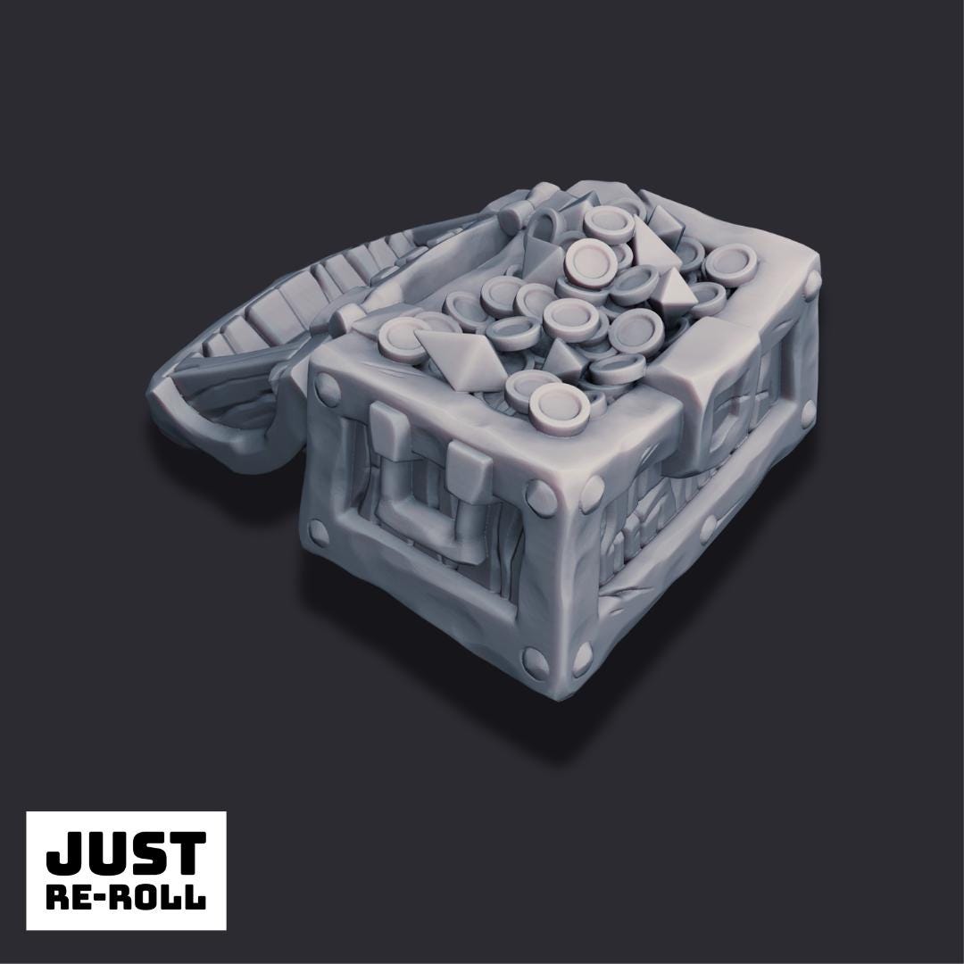 Fantasy Treasure Chest – 3D Printed Tabletop Prop