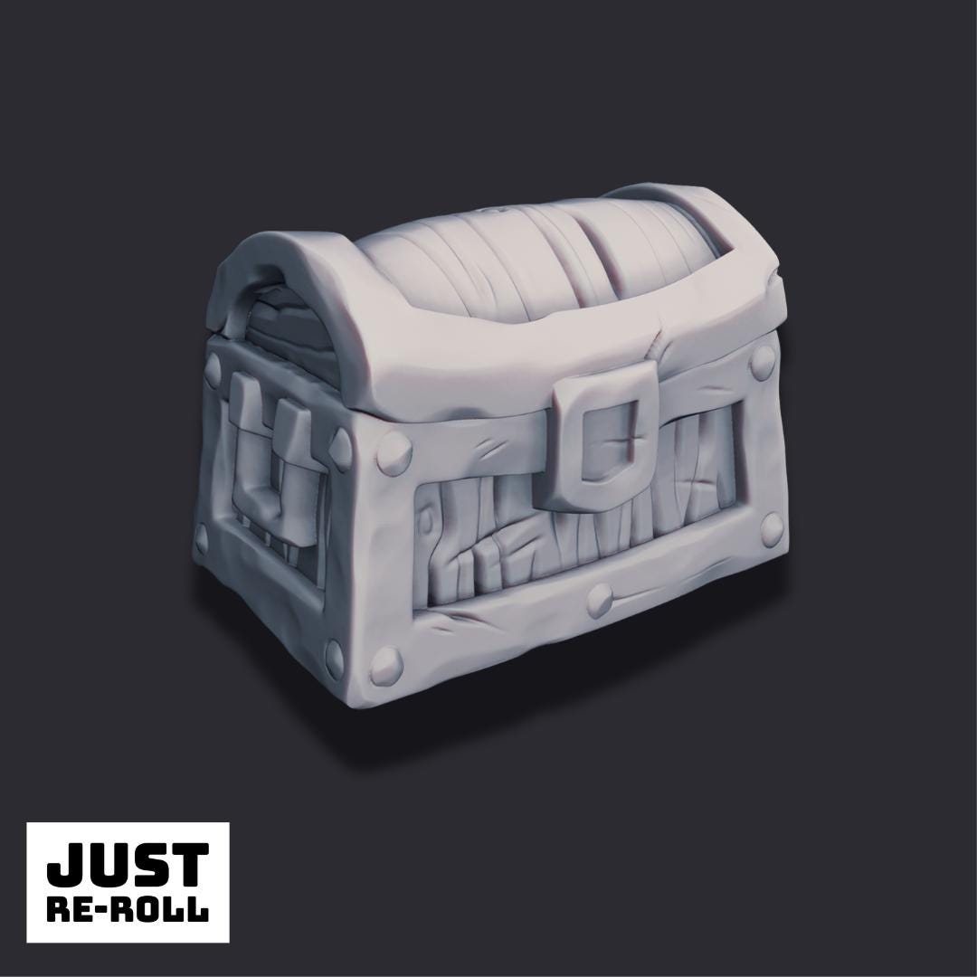 Fantasy Treasure Chest – 3D Printed Tabletop Prop