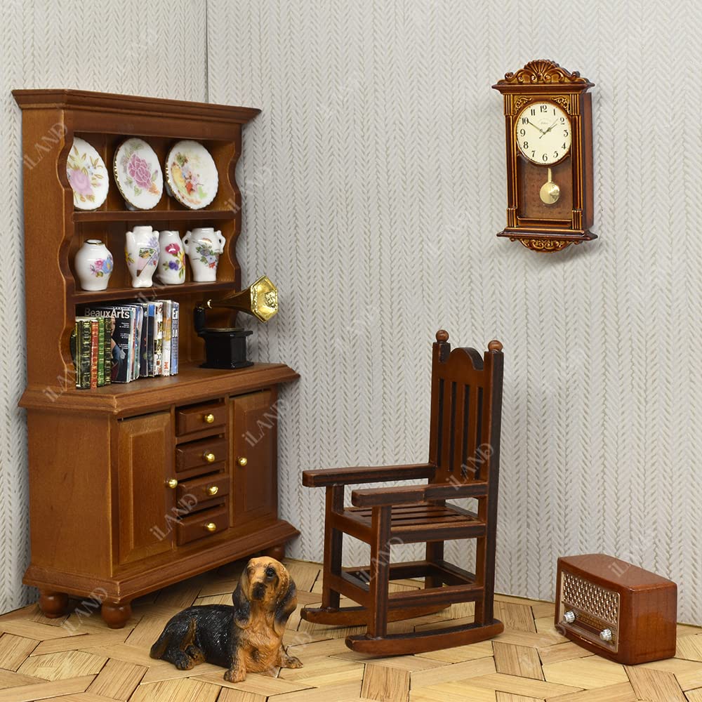 iland Dollhouse Pet: 4 Realistic Hand-Painted Mini Dogs on 1:12 Scale