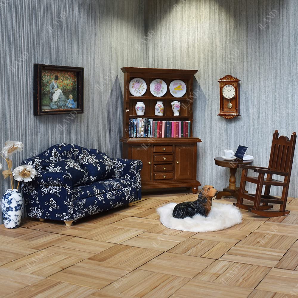 iland Dollhouse Pet: 4 Realistic Hand-Painted Mini Dogs on 1:12 Scale