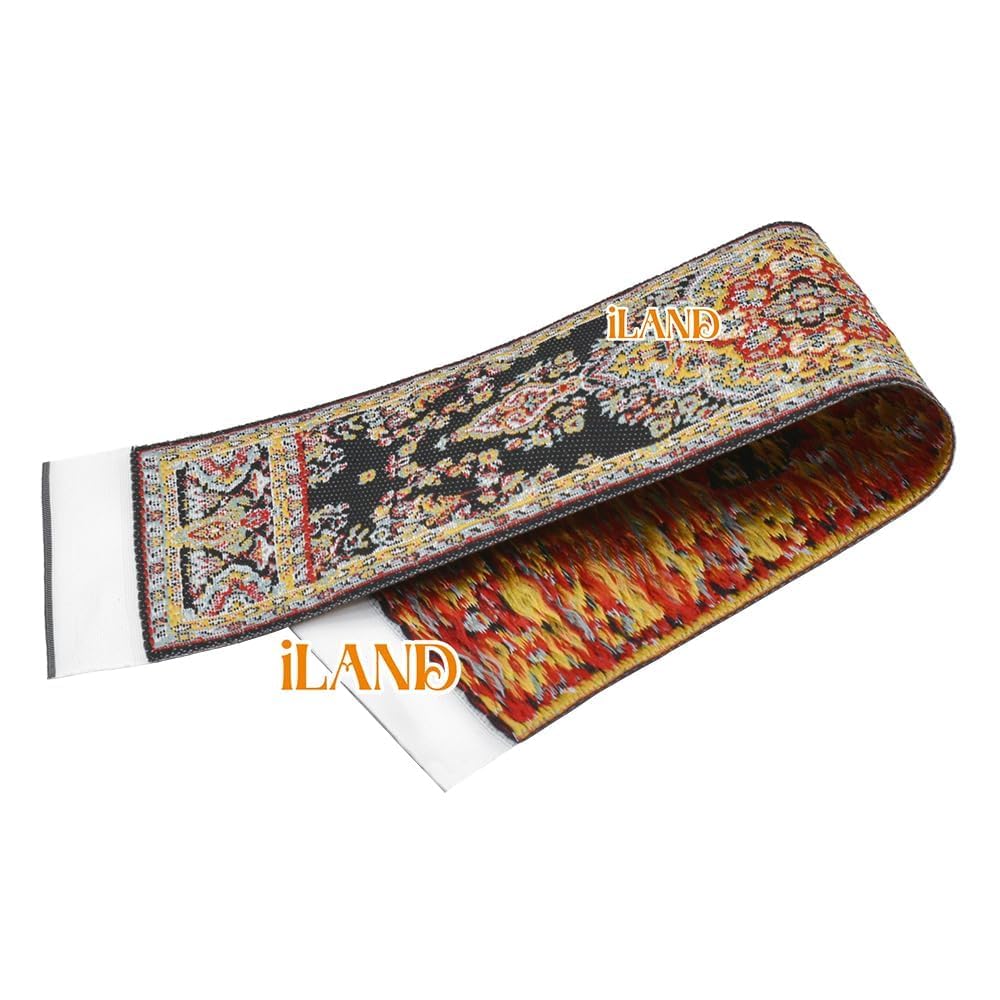 iland Miniature Dollhouse Rugs – Victorian Woven Area Rug and Runner for 1/12 Scale (2pcs)