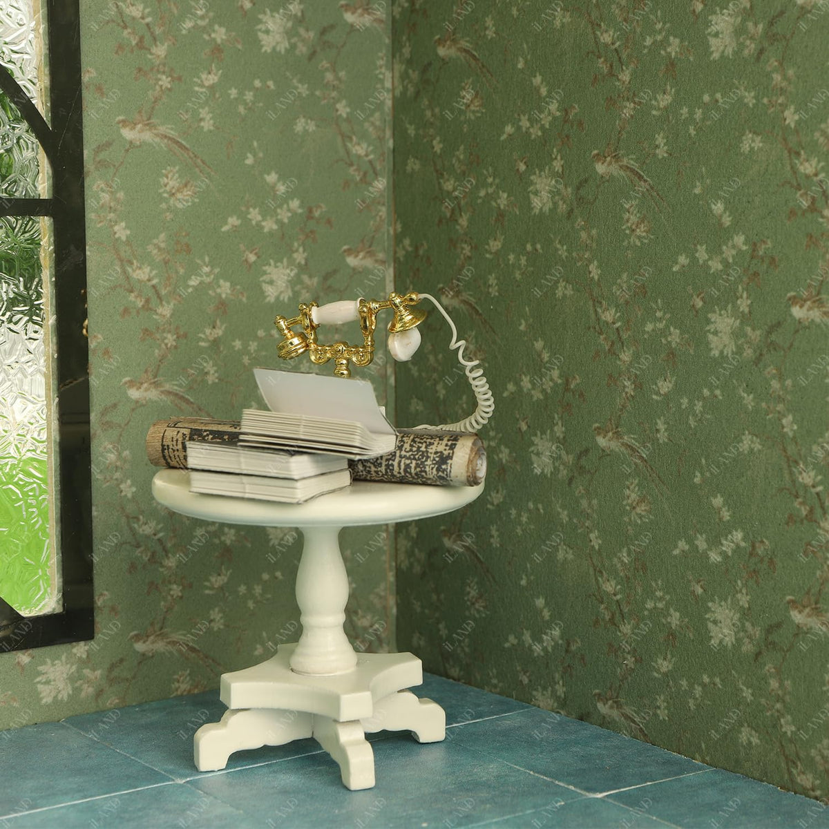 iLAND Dollhouse Wallpaper 1/12 Scale – 39 x 15.7 in Realistic Mini Wall Decor
