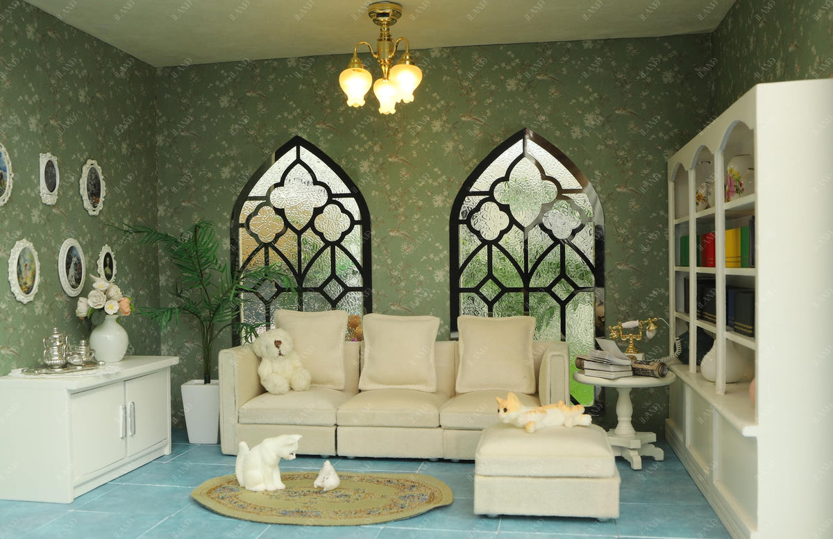 iLAND Dollhouse Wallpaper 1/12 Scale – 39 x 15.7 in Realistic Mini Wall Decor