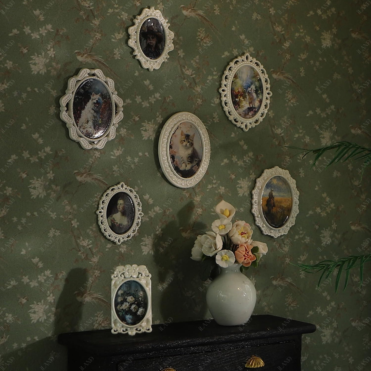 iLAND Dollhouse Wallpaper 1/12 Scale – 39 x 15.7 in Realistic Mini Wall Decor
