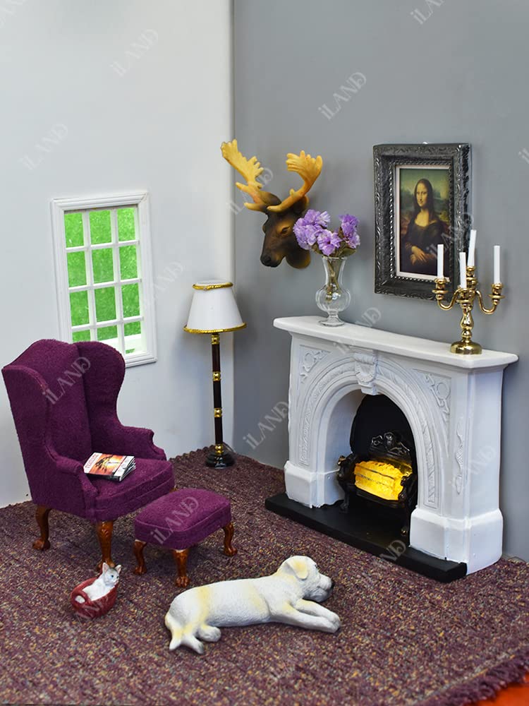 iland Miniature Dollhouse Frames & Printed Pictures Set — 1:12 Scale
