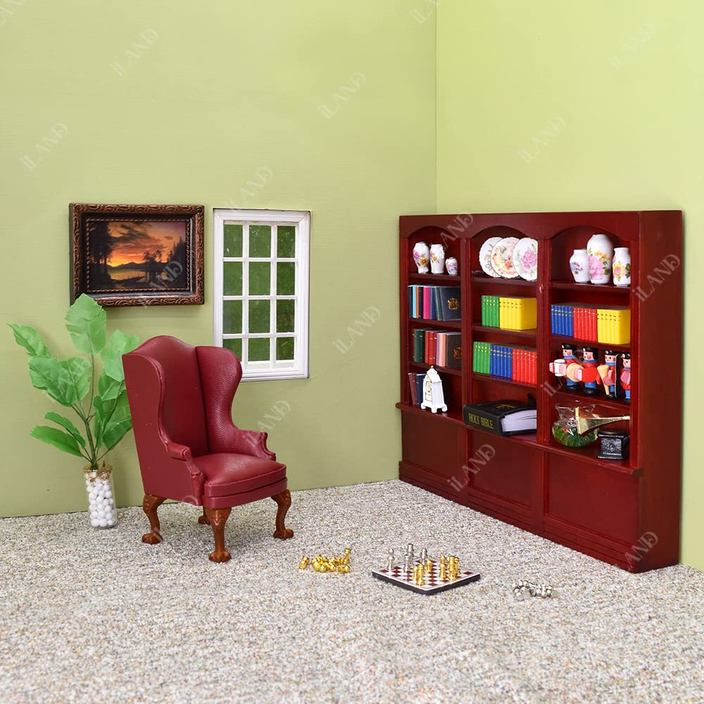 iland Miniature Dollhouse Frames – 4 Gold Frames with Classic Paintings (1:12 Scale)