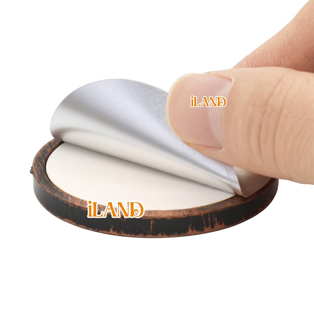 iland Miniature Dollhouse Accessories – 4 Dark Brass Oval Picture Frames with Original Paintings