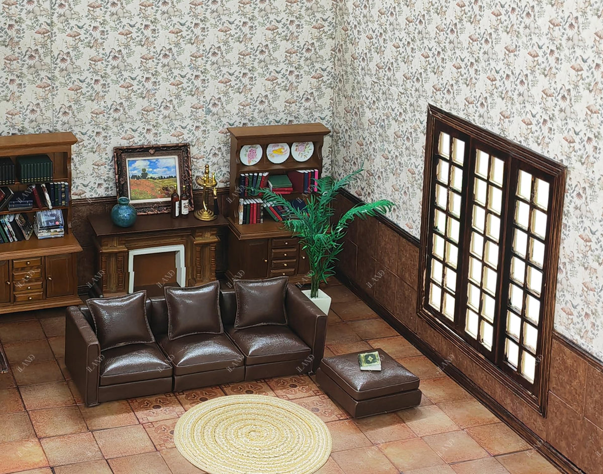 iland Originality Dollhouse Wallpaper 39 x 15.7 in – Forest Whisper (1:12 & 1:6 Scale)