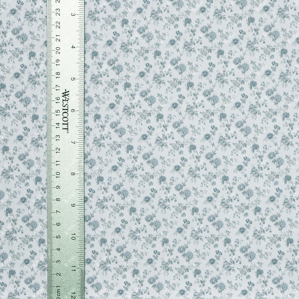 iLAND Originality Dollhouse Wallpaper – Blue Rose, 39 x 15.7 in, 1:12 & 1:6 Scale Decor
