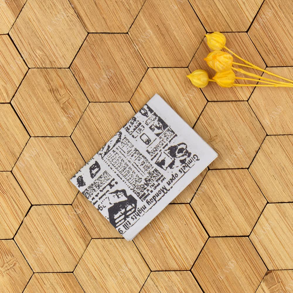 iland Varnished Dollhouse Flooring – Bamboo Hexagonal 1:12 Scale (96pcs)