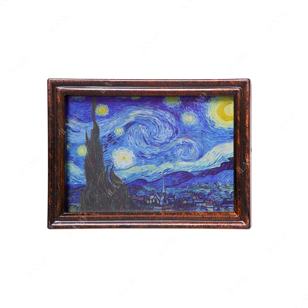 iland Miniature Dollhouse Frames with Impressionist Paintings – 1:12 Scale (4 Frames & 6 Prints)