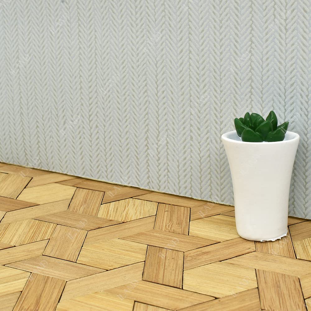 iland Varnished Dollhouse Flooring: Bamboo Parallelogram Floorboards (1:12, 96pcs)
