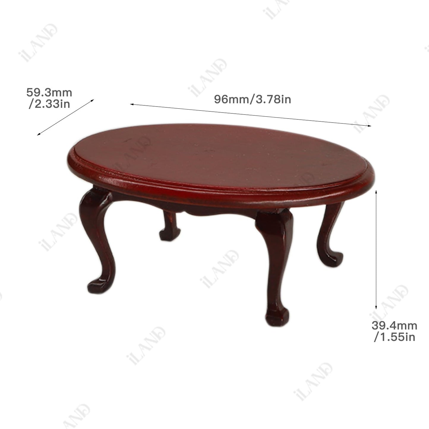 iland Victorian Dollhouse Furniture Set – 1/12 Neoclassical Miniature Sofa, Tables & Accessories