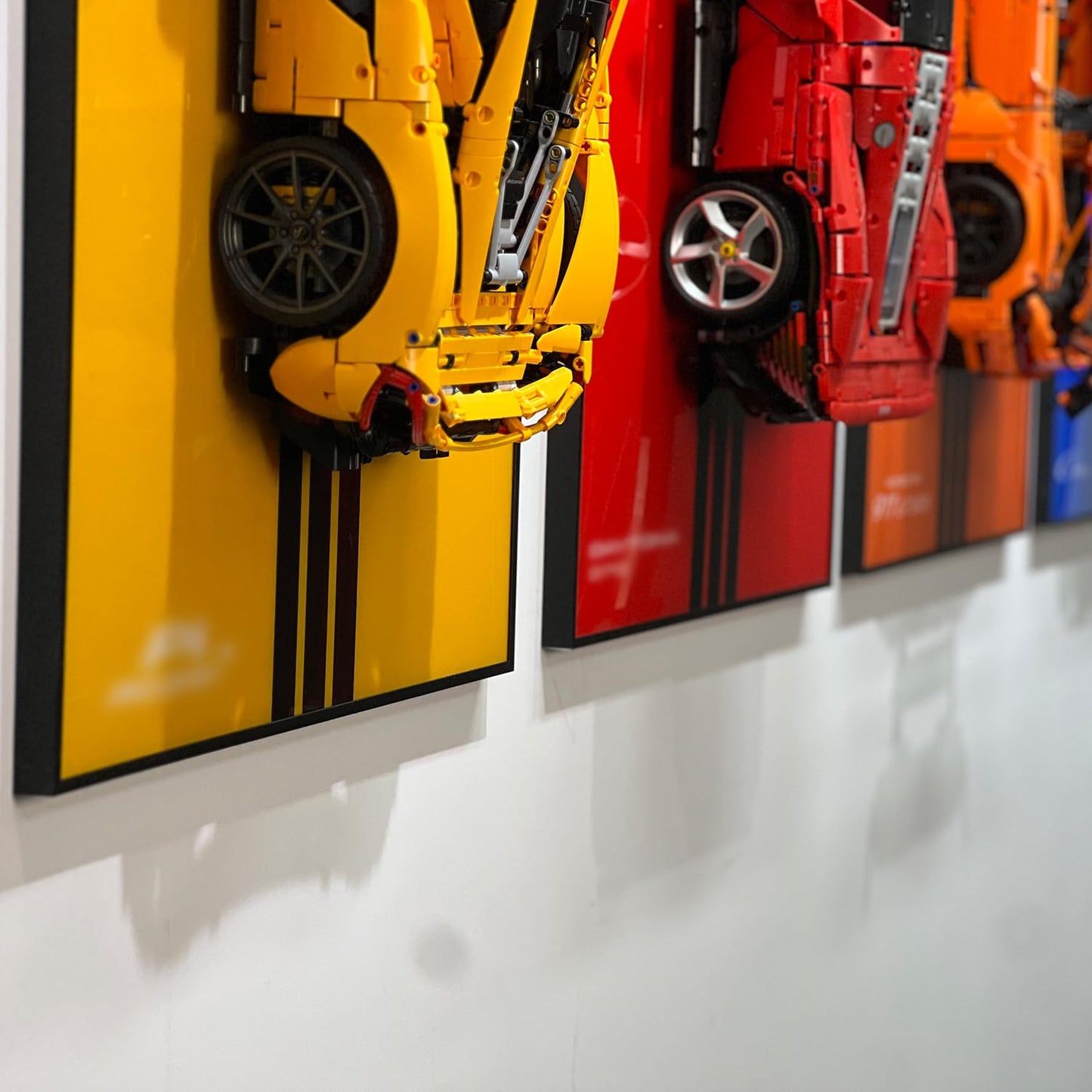 iLuane Display Wallboard for Model Car Racing Hypercar Kit 42172 – Wall Mount Decor