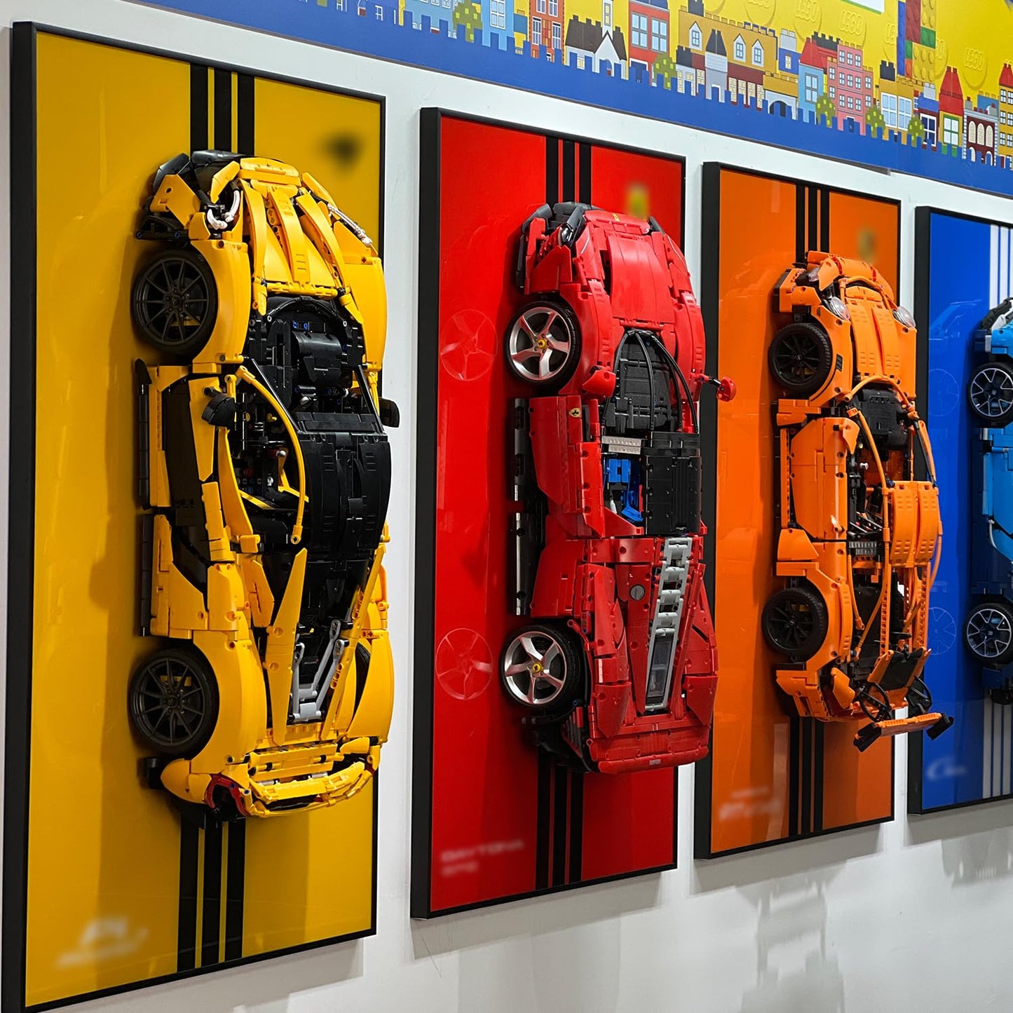iLuane Display Wallboard for Model Car Racing Hypercar Kit 42172 – Wall Mount Decor
