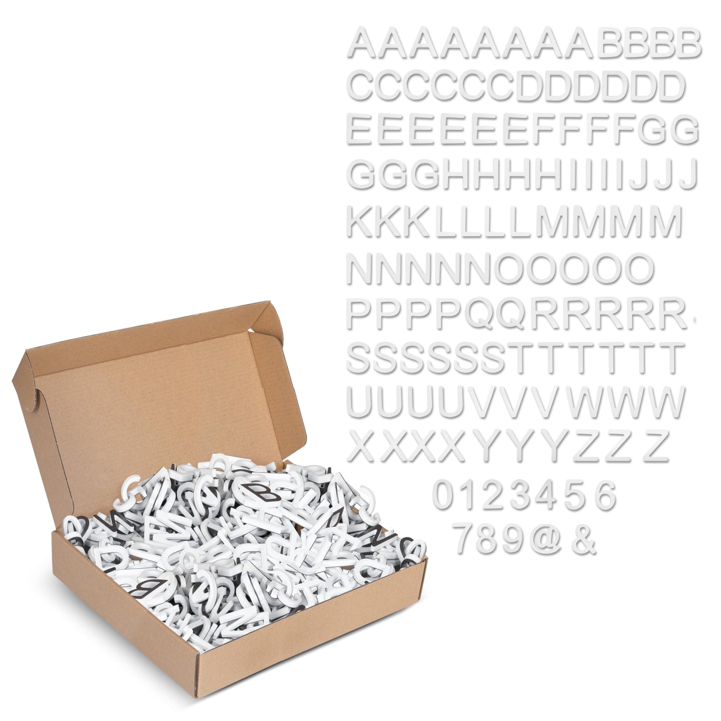 Ilyapa 334-Piece Alphabet Magnets for Fridge & Whiteboard