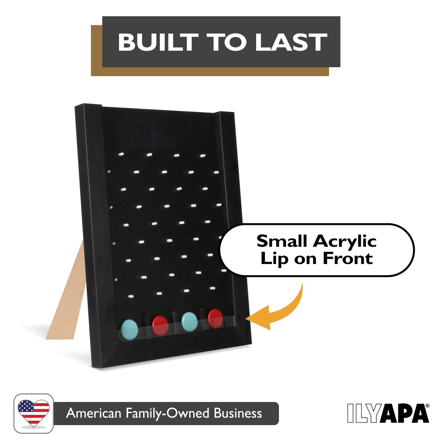 Ilyapa Prize Drop Board - 13x17 Inch Tabletop Trade Show Game with Wooden A-Frame Sign