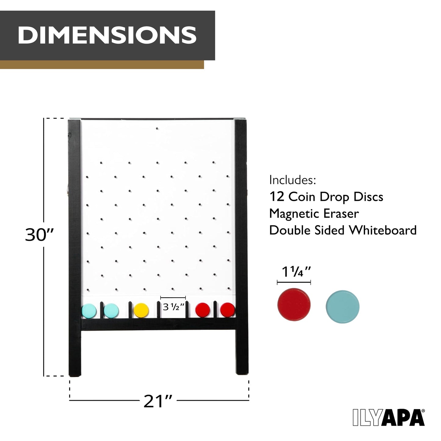 Ilyapa Board - Large 21x30 Inch Portable Prize Drop Game for Events & Trade Shows
