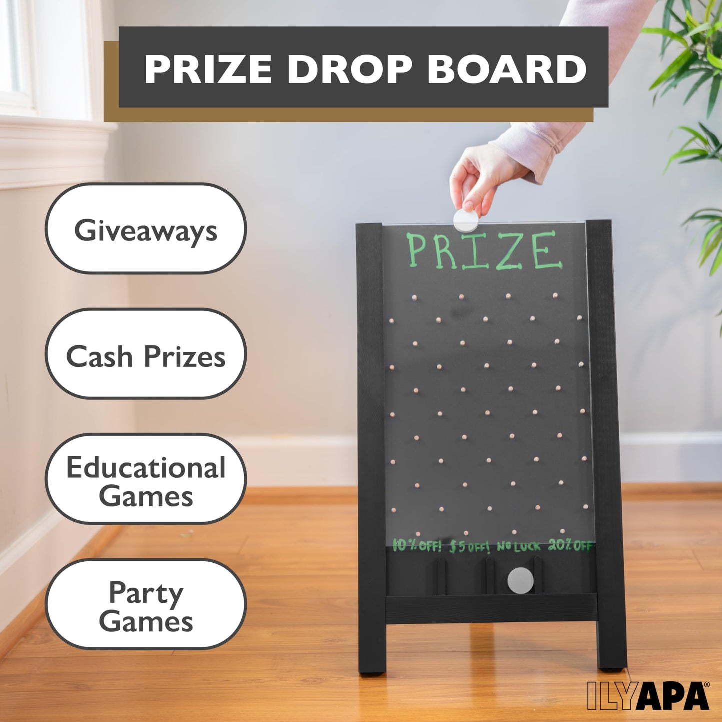 Ilyapa Board – Large 14x24 Inch Prize Drop Game for Events & Trade Shows