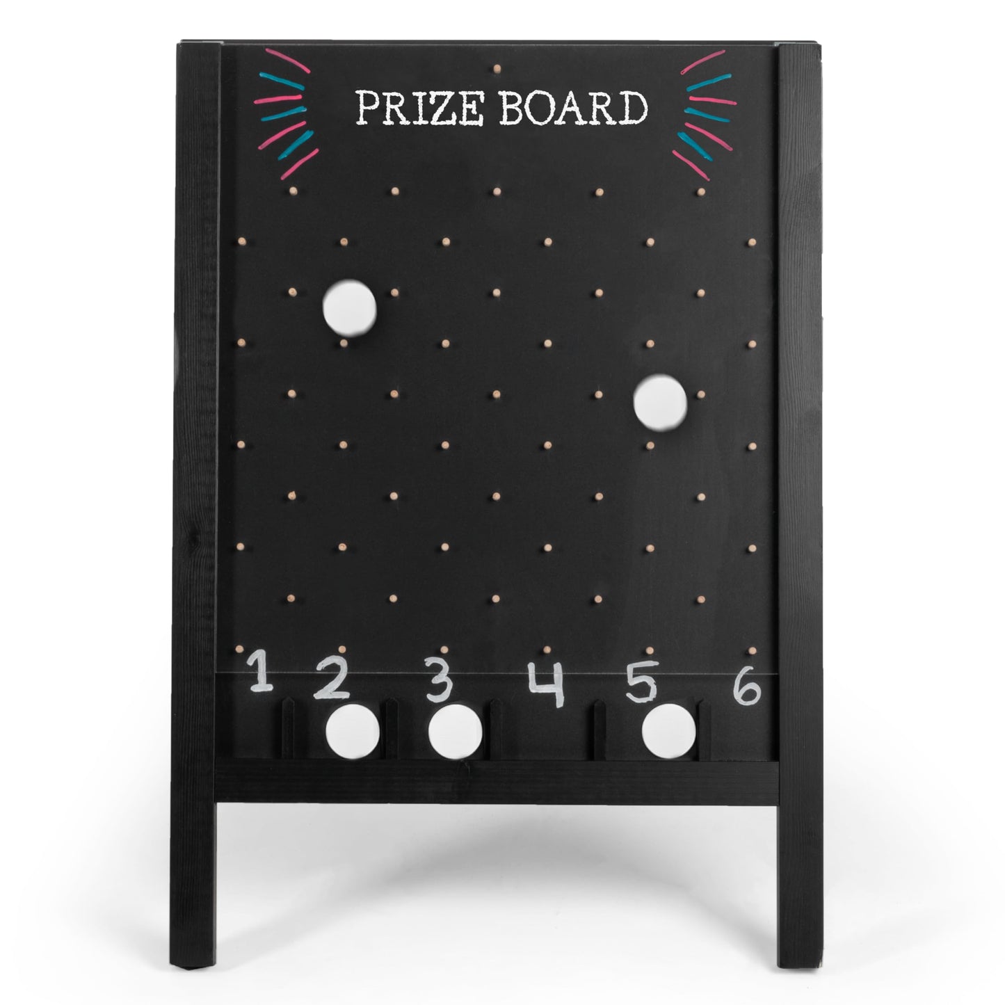 Ilyapa Board Large Prize Drop Game – 21 x 30 Double-Sided Trade Show Board with A-Frame Chalkboard