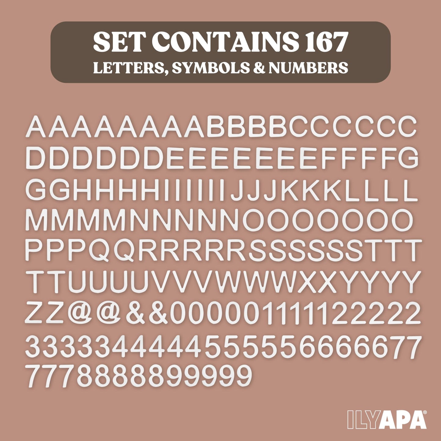 Ilyapa 167-Piece Alphabet Magnets – Soft EVA Foam Letters & Numbers