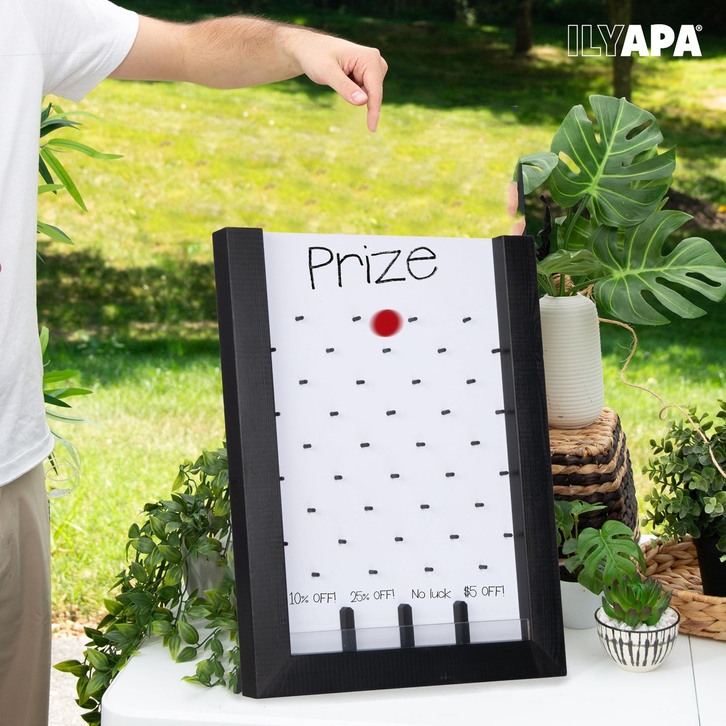Ilyapa Tabletop Plinko Board – 13x17 in Prize Drop Game for Events & Trade Shows