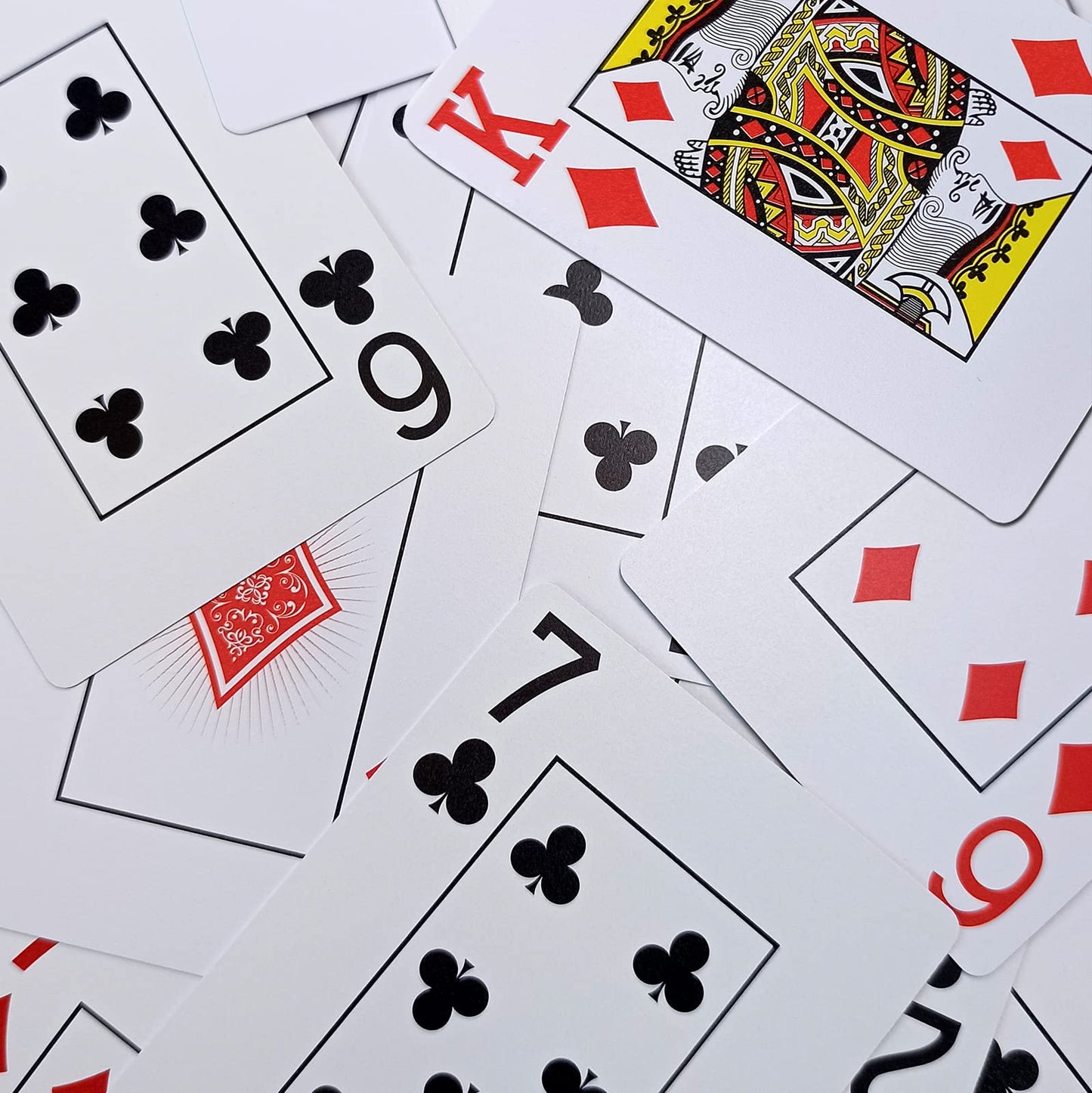IMAGAME Plastic Playing Cards – Poker Size, Casino Quality, Waterproof & Washable, Jumbo Index (Blue & Red Deck)